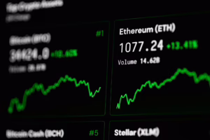 A digital display showcases cryptocurrency market data for Bitcoin (BTC) and Ethereum (ETH), with green-highlighted price increases, trading volumes, and trend graphs, symbolizing Bitcoin Price Investment: Strategies for Long-Term Value through real-time performance tracking, founder-led crypto planning, and data-driven investment frameworks that empower investors to analyze market momentum, forecast sustainable growth, and build resilient portfolios in the evolving digital asset economy.