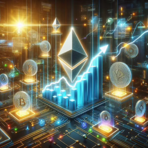 Ethereum Price Growth Drivers and ValueA large 3D Ethereum logo rises above a glowing bar chart with an upward arrow, surrounded by floating cryptocurrency icons including Bitcoin, Ripple, and a Yen symbol on illuminated platforms; circuit-like patterns and streaming data visuals form a futuristic digital backdrop, conveying technological infrastructure, market momentum, and the factors driving Ethereum’s value under the title Ethereum Price Growth Drivers and Value.